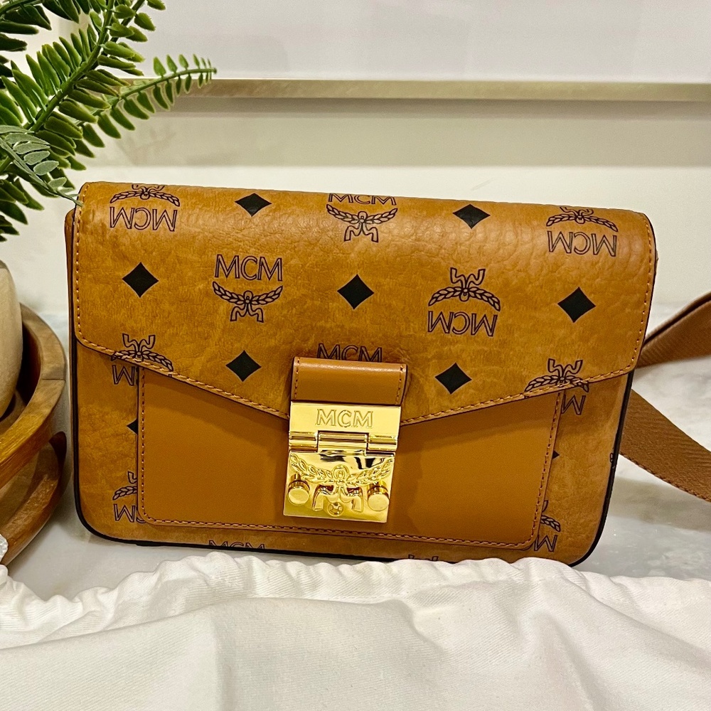 MCM Small Millie Visetos Crossbody Bag